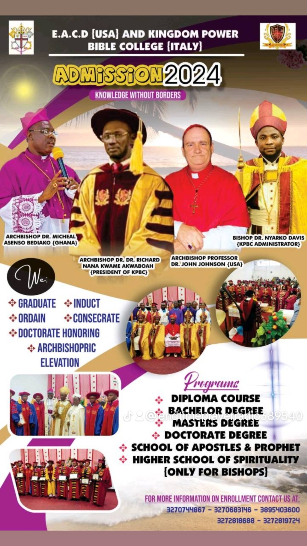 (2024 ADMISION FORM IS OUT NOW) ARCHBISHOP, DR. DR. RICHARDNANA KWAME AKWABOAh(PRESIDENT OF KINGDOMPOWERBIBLECOLLEGE)