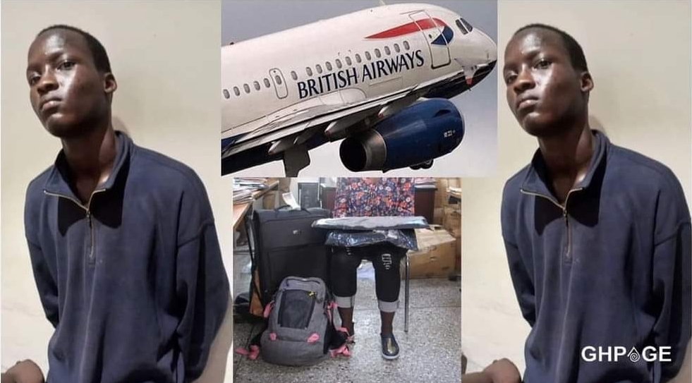 Young man arrested trying to sneak into a plane bound for London from&nbsp;Kotoka