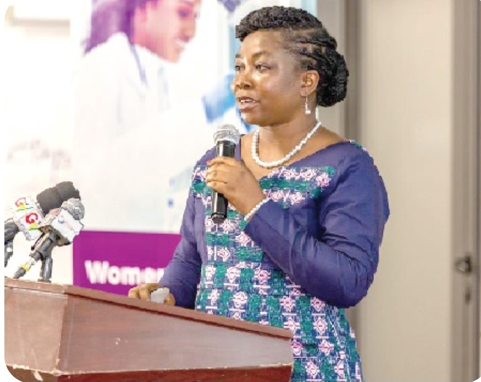 Prof. Marian Asantewah Nkansah, Associate Professor at the Department of Chemistry, KNUST, addressing participants in the&nbsp;event