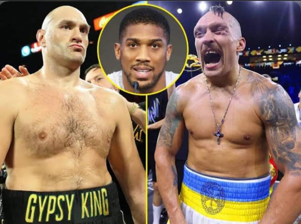 Anthony Joshua gives his prediction on the USYK vs&nbsp;Fury