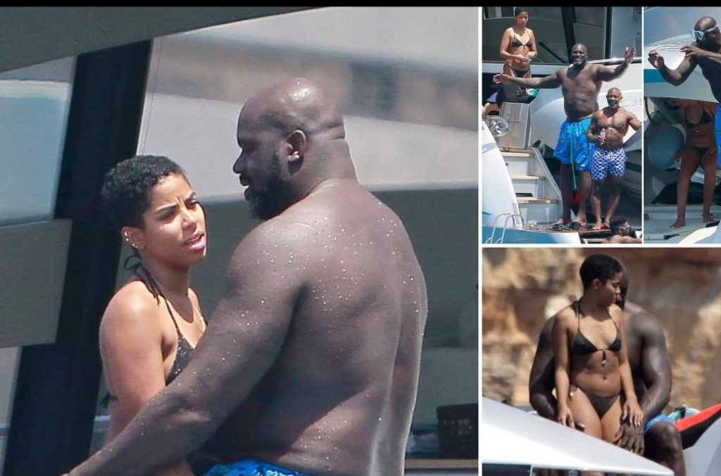 NBA LEGEND SHAQUILLE O’NEAL 52 YEARS, HAS BEEN SPOTTED CHILLING WITH 21 YEAR OLD GIRLFRIEND IN SPAIN