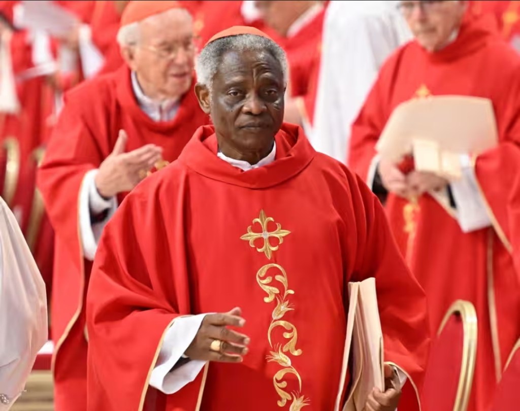 Peter Turkson from Ghana is also high on the list of the contenders, and he has just made his oath of&nbsp;secrecy.