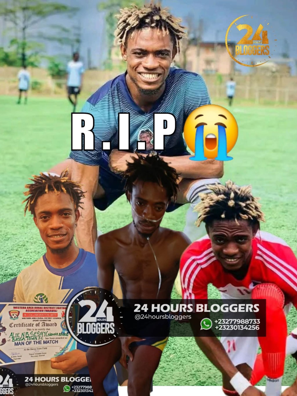 Former FC Kallon midfielder and Waterloo Community Football Club, Bassatown community star Alie N.HEARTBREAKING&nbsp;NEWS