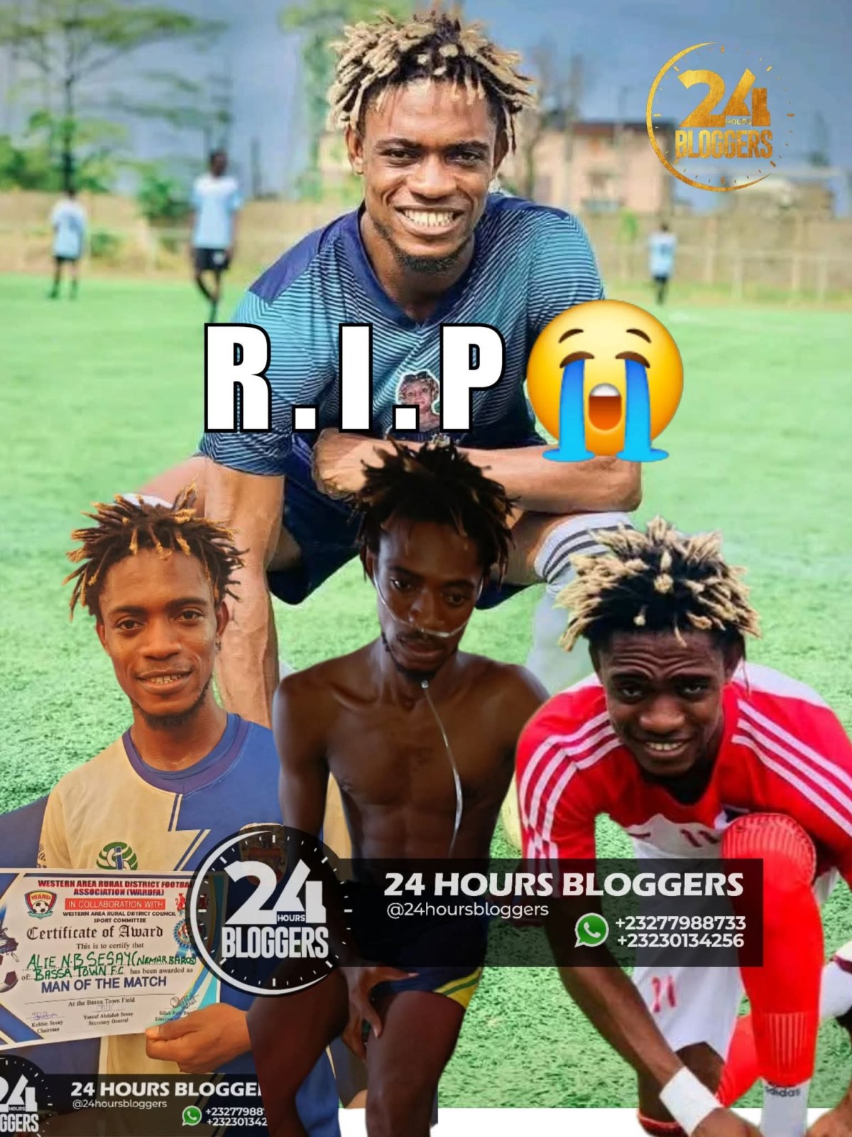 Former FC Kallon midfielder and Waterloo Community Football Club, Bassatown community star Alie N.HEARTBREAKING&nbsp;NEWS