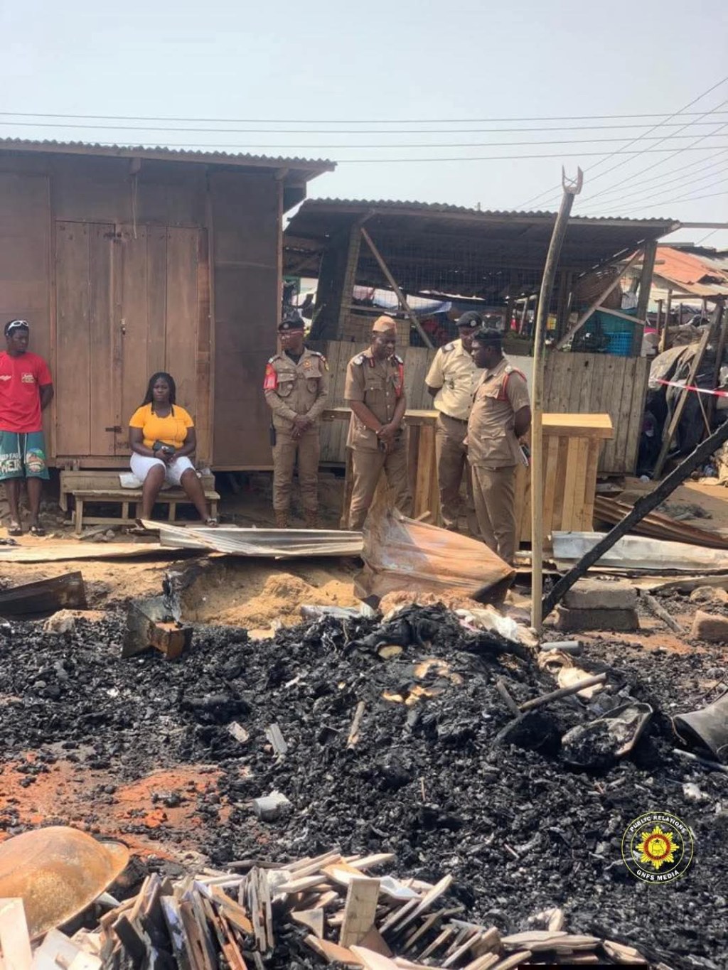 GNFS SWIFT RESPONSE SALVAGES OVER 200 STRUCTURES AT KPONE MARKET&nbsp;FIRE